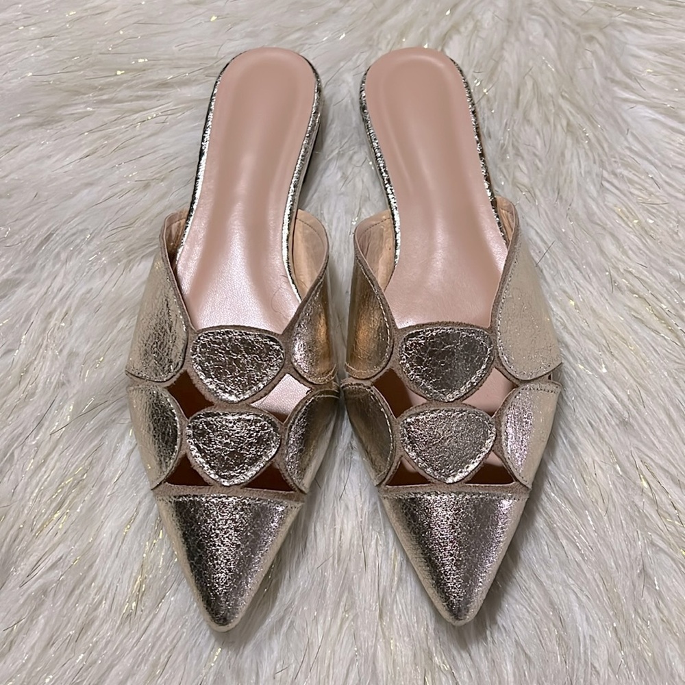 Brand New Gold Mules
